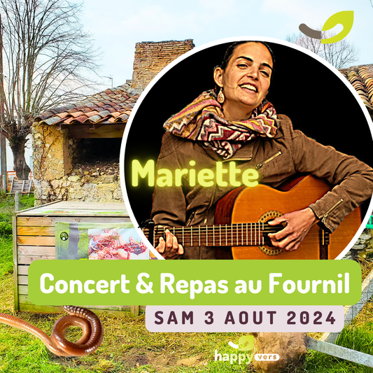 đ¶Concert de Mariette et Repas au Fournil Ă la Ferme Happy'Vers đ„đ đ±