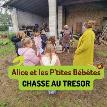 CHASSE AU TRESOR : Alice et les p’tites bébêtes 🌱🪱🌳24 JANV 2024