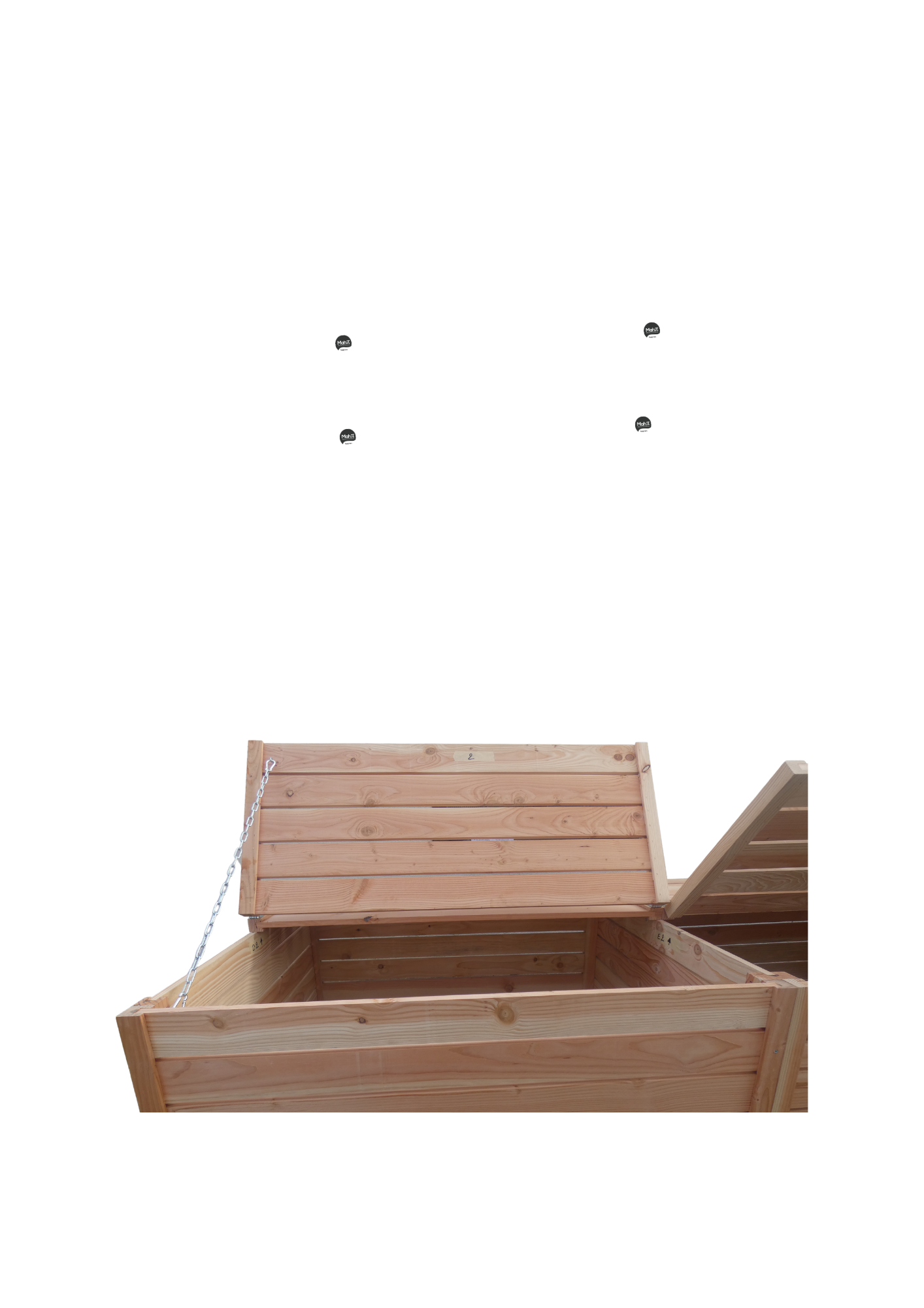 V2 - LOMBRICOMPOSTEUR BOIS GRANDE CAPACITE 3600 LITRES