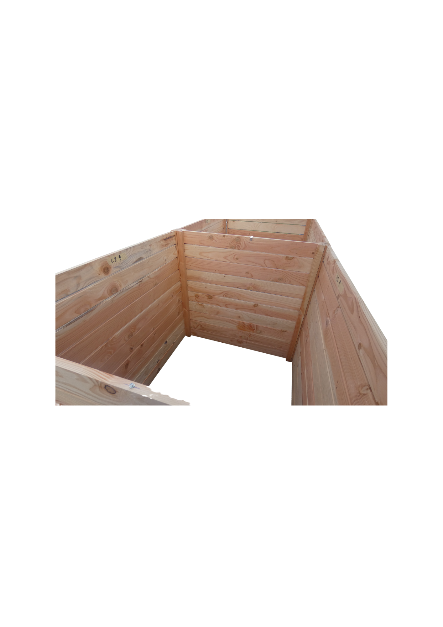 V2 - LOMBRICOMPOSTEUR BOIS GRANDE CAPACITE 3600 LITRES