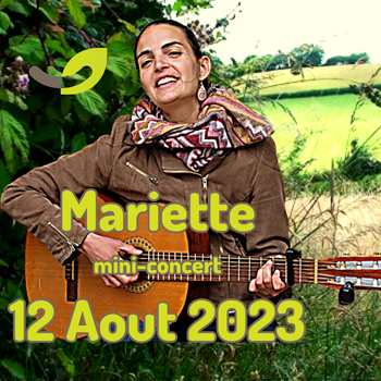 Rejoignez-nous pour le mini concert Mariette chez Happy'Vers !*
