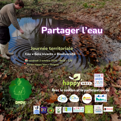 Partager l’eau à la ferme Happy’Vers – Reignac | 2 octobre 2026.