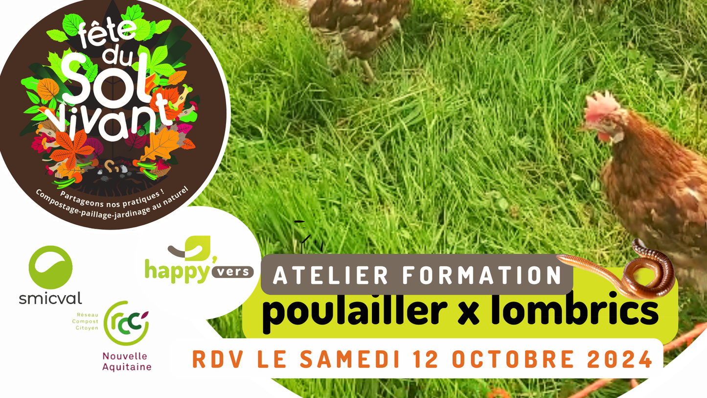 6. ATELIER NATURE initiation/découverte lombricole en GRATUIT / SPONSORISE